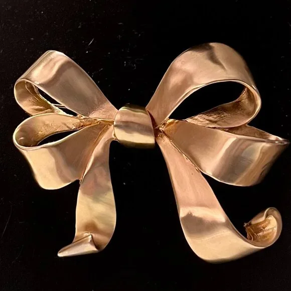 Vintage Lee Bernard  Ribbon Bow Statement Brooch - Picture 3 of 6